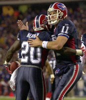 Drew Bledsoe and Travis Henry - AP Photo
